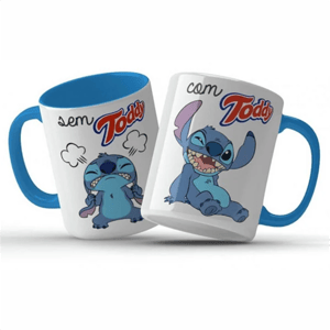 Caneca Porcelana (alça colorida)      