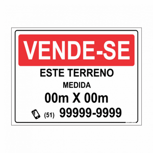 Placa PVC 25x35cm PVC e Adesivo vinil 25x35cm   Corte reto +fita dupla face