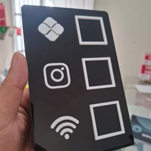 Display Acrílico TRIPLO 10x15 (sem impressão) Acrílico + Impressão 16x15 cm    