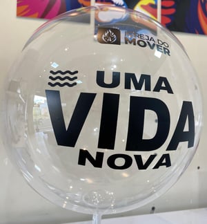 Balão bubble transparente      