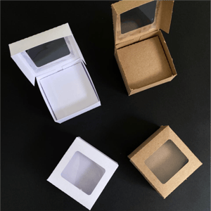 Caixa Com Visor 7cm  7X7X3CM    