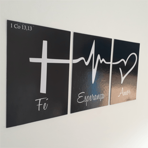 Quadro PVC PVC e adesivo vinil     