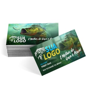 Cartão de Visita verniz total 4x4 Colchê 300g 9x5cm 4x4, Impressão Frente e Verso Verniz Total Frente Corte Reto 