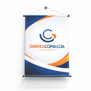 Banner Lona 390g 90x120cm 4x0 (Somente Frente) Fosco Madeira e cordinha Pedido mínimo para este produto é de R$ 60,00