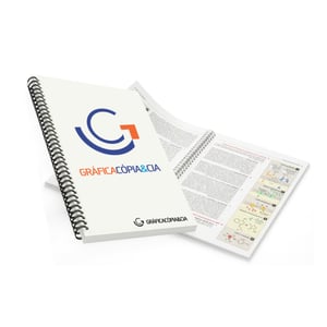 Apostila Apostilas são impressas em sulfite 75 ou 90g. A4 Marque na grade Colorida ou PB Impressão em Inkjet Tinta Pigmentada Escolha os acabamentos disponíveis na grade Desconto progressivo para maiores quantidades