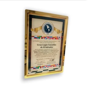 Placa de Homenagem em Acrílico Espelhado 30x40cm - Personalizada com Impressão UV Acrílico 2mm 30x40cm 4x0 (Impressão Color Frente) Impressão UV  