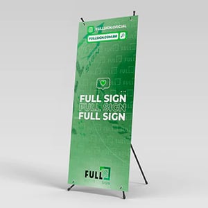 Porta Banner X  0,60x1,60cm    