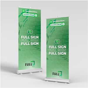 Porta Banner Roll Up Alumínio     