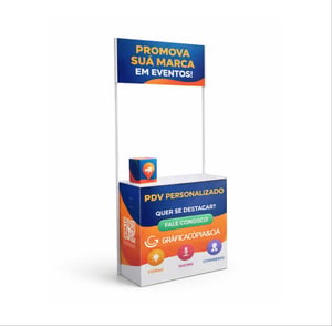 Stand PDV Desmontável PVC 81x40x200cm    