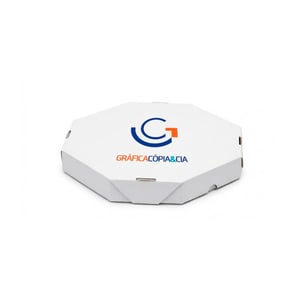 Caixa Pizza Oitavada Personalizada Papelão     