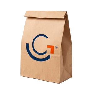 Saco de Papel Kraft Personalizado Papel Kraft 80g  Branco, Parda   