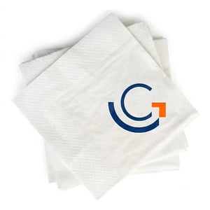 Guardanapos De Papel Personalizado Papel de alta qualidade 21,8 x 15,8 cm Branco   