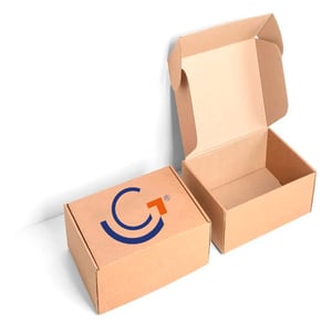 Caixa de Papelão Corte e Vinco  36x14 cm Branco, Parda  Vinco e Corte 