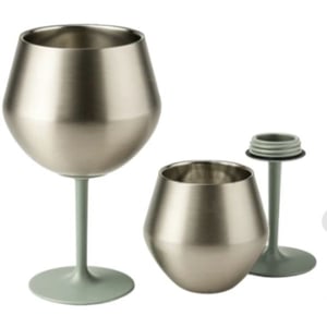 Taça Copo Térmico 2 Em 1 Vinho Drink 414 ml Personalizada com gravação a laser