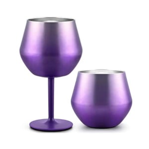 Taça Copo Térmico 2 Em 1 Vinho Drink 414 ml Personalizada com gravação a laser