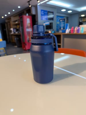 Garrafa térmica de 450ML  fosca personalizada com gravação a laser