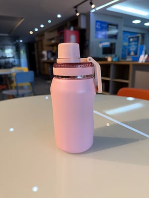 Garrafa térmica de 450ML  fosca personalizada com gravação a laser
