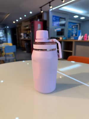 Garrafa térmica de 450ML  fosca personalizada com gravação a laser