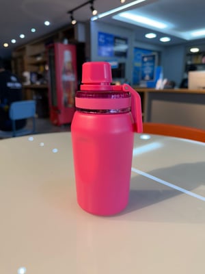 Garrafa térmica de 450ML  fosca personalizada com gravação a laser