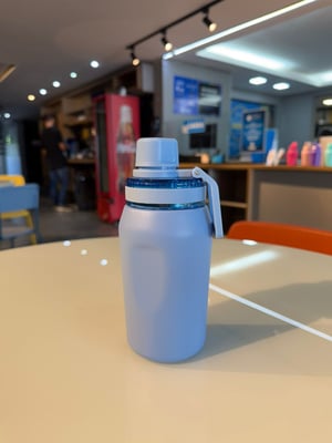 Garrafa térmica de 450ML  fosca personalizada com gravação a laser