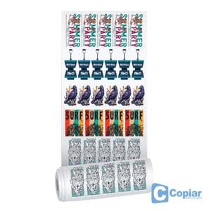 DTF uv adesivo por metro linear  28x100 cm 5 cores   