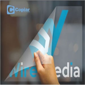 Adesivo jateado sem recorte uv (com tinta branca)   5 cores   