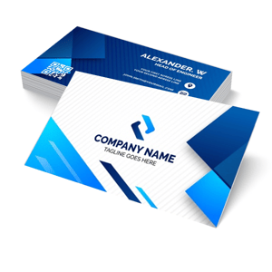 Cartão de visita - MODELO 2 Couchê 300 g 9x5cm 4x4 Verniz Total Brilho Frente Corte Reto 