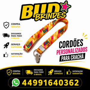CORDÃO PERSONALIZADO PARA CRACHÁ