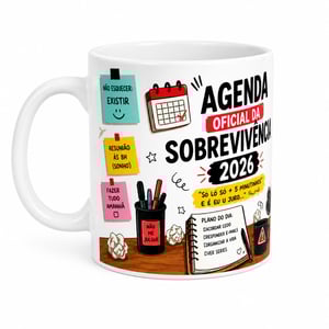 caneca agenda da sobrevivencia