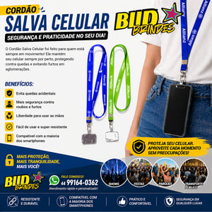 CORDÃO SALVA CELULAR