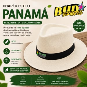 Chapéu estilo panamá, personalizado lona resinado personalizavel lona algodaõ resinado forrado em tecido pedido minimo 30 unidades