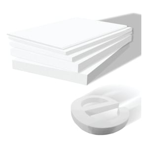 Recorte PVC Expandido 20MM Unitrama PVC 20mm  Recorte Vetor Sem Acabamento 