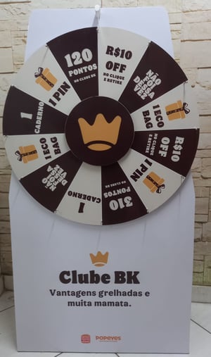 Roleta para ações promocionais
