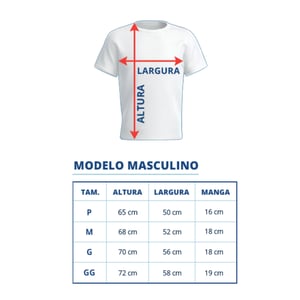 Camiseta Algodão Masculina Personalizada – Estampa 1 Lado (DTG)