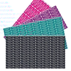 Cartela de Etiqueta Escolar adesivas Vinil