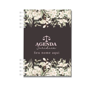Agenda Jurídica 2026 Personalizada Advogado Escritório