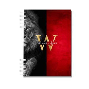 Agenda Executiva Leão de Juda 2026 Personalizada Com nome - Tamanho A5 - 1 Dia por Folha - Masculina