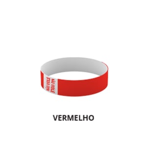 Pulseira de Identificação Impressão em Preto