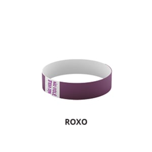 Pulseira de Identificação Impressão em Preto