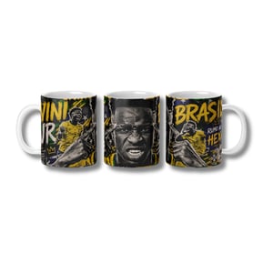Caneca Brasil Rumo ao Hexa - Vini Junior