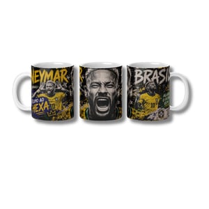 Caneca Brasil Rumo ao Hexa - Neymar
