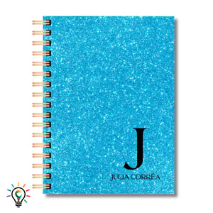 Agenda 2027 Personalizada Nome Alfabeto com Laminação Glitter