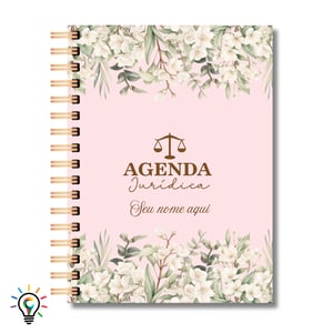 Agenda Jurídica 2027 Personalizada - Coleção flores