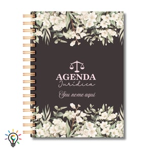 Agenda Jurídica 2027 Personalizada - Coleção flores