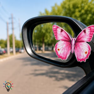 Cartão Retrovisor - 4x0 - Borboleta