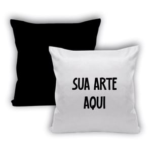 Almofada Personalizada 30x30cm com Enchimento Tecido poliéster de qualidade 30x30 cm Impressão colorida em alta qualidade Toque Macio Sublimação Zíper invisível e acompanha refil de enchimento feito de poliéster siliconado