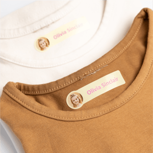 Cartela de Etiqueta Escolar adesivas para tecido DTF Textil A4 4x0 Brilho Sem Verniz 