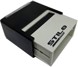 Carimbo Automático - Sua arte Carimbo Stil 20 - Plástico 3,8x1,4cm 1x0 - Tinta Preta   