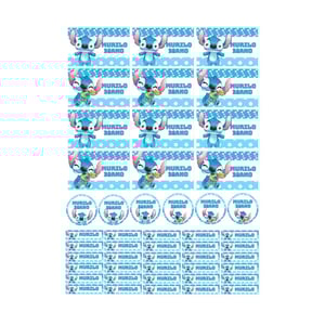 Kit Grande etiquetas escolares - 100 Etiquetas Couche adesivo 90gr Tamanhos Variaveis 4x0 Brilho Sem Verniz 