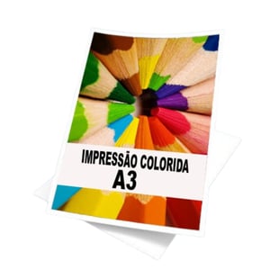 Impressão e Xerox - Sulfite 75 Gr - Colorida - A3 Papel Sulfit 75g A3 Colorido Sem revestimento Sem acabamento 
